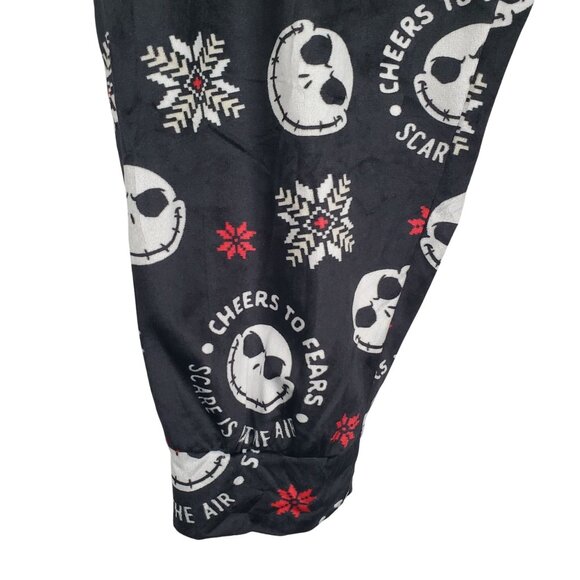 Disney Nightmare Before Christmas 3X Pants Velvety Fleece Jack Skellington Snow - Picture 5 of 9